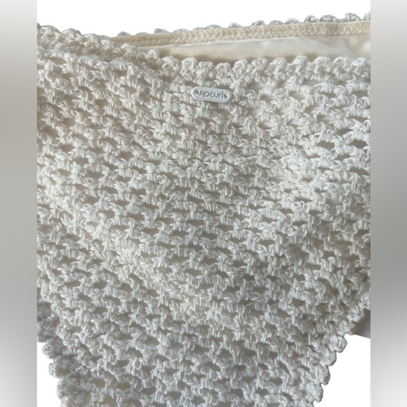 RIP Curl Oceans Together Crochet Bikini Set Size M. Shell-White. NWT. - Picture 6 of 16